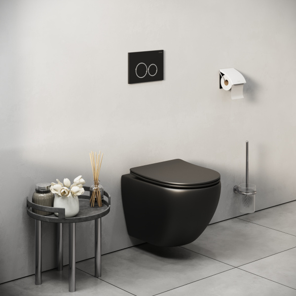 Клавиша смыва Grossman Galaxy 700.K31.01.210.210 черная матовая